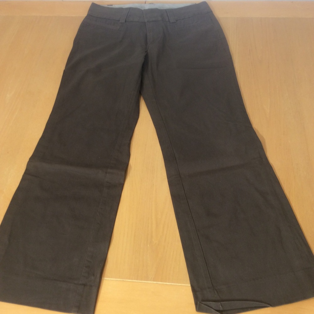 Brown Chino Curvy flare fit cotton pants